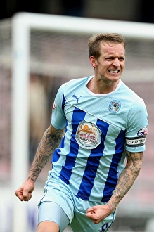 Images Dated 2014: Carl Baker's Goal: Coventry City Claims Victory Over Milton Keynes Dons in Sky Bet League One (05-04-2014)