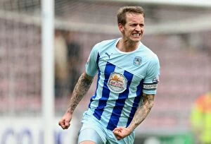 Images Dated 5th April 2014: Carl Baker's Goal: Coventry City Clinches Sky Bet League One Victory Over Milton Keynes Dons