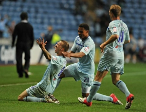 Images Dated 2012 August: Carl Baker's Hat-Trick: Coventry City Stuns Birmingham City in Capital One Cup Second Round (28-08-2012)