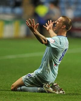 Images Dated 28th August 2012: Carl Baker's Hat-Trick: Coventry City's Epic Victory over Birmingham City in Capital One Cup Round 2