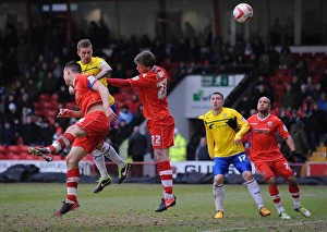 Images Dated 2013 April: Carl Baker's Thrilling Header for Coventry City against Walsall in Npower League One