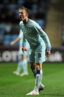 14-02-2012 V Leeds United, Ricoh Arena Prints: Carl Baker's Unforgettable Performance: Coventry City vs Leeds United - Championship Showdown (February 14)