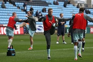 Images Dated 21st January 2012: Championship Showdown: Coventry City vs Middlesbrough - Intense Warm-Up at Ricoh Arena