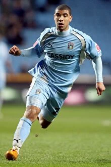 Images Dated 5th March 2008: Championship Showdown: Leon Best vs Queens Park Rangers at Coventry City's Ricoh Arena (05-03-2008)
