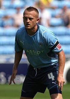 Images Dated 9th August 2009: Championship Showdown: Sammy Clingan at Ricoh Arena - Coventry City vs Ipswich Town (09-08-2009)