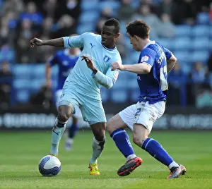 03-03-2012 V Leicester City, The King Power Stadium Prints: Championship Showdown: St Ledger vs Nimely - A Rivalry at The King Power Stadium (March 2012)