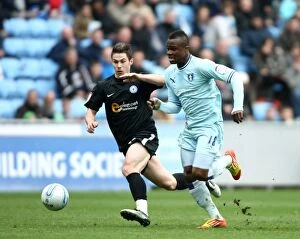 Images Dated 7th April 2012: Charging Forward: Alex Nimely of Coventry City Against Peterborough United in Npower Championship