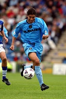 Images Dated 11th August 2001: Chippo in Action: Coventry City's Youssef Leads the Charge Against Stockport County (August 11)