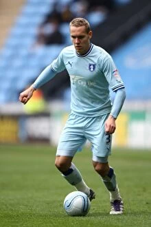 Images Dated 7th April 2012: Chris Hussey Faces Off Against Peterborough United at Ricoh Arena (Npower Championship, 07-04-2012)