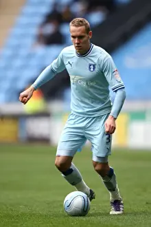 Images Dated 2012 April: Chris Hussey Faces Off Against Peterborough United at Ricoh Arena (Npower Championship)