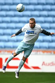 Images Dated 2012 April: Chris Hussey Gears Up for Peterborough United Showdown in Know the Score T-Shirt (Npower Championship)
