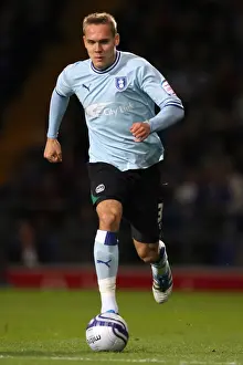 Images Dated 2011 September: Chris Hussey's Intense Showdown: Coventry City vs Derby County at Portman Road (19-09-2011)