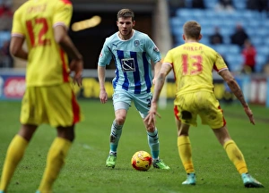 Images Dated 2015 February: Chris Stokes in Action: Coventry City vs Milton Keynes Dons, Sky Bet League One