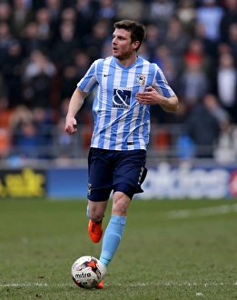 Season 2015-16 Prints: Chris Stokes of Coventry City in Action against Blackpool at Bloomfield Road during the 2015-16 Sky Bet League One