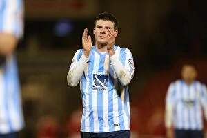 Sky Bet League One - Barnsley v Coventry City - Oakwell Collection: Chris Stokes of Coventry City Salutes Fans after Barnsley Victory