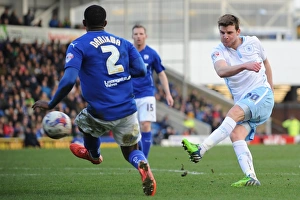 Chris Stokes Powerful Shot: Coventry City in Sky Bet League One Clash against Chesterfield at Proact Stadium
