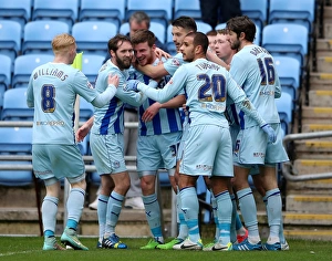 Images Dated 2015 February: Chris Stokes Scores First Goal: Coventry City's Triumph over Milton Keynes Dons in Sky Bet League One