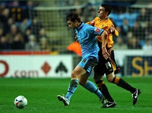 13-03-2007 v Wolverhampton Wanderers Collection: Clash at Coventry: Hughes vs. Potter - A Battle for Supremacy (13-03-2007)