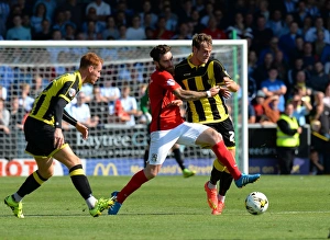 Images Dated 2015 September: Clash of the Midfield: Timmy Thiele vs. Romain Vincelot
