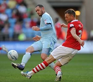 Images Dated 15th October 2011: Clash at the Ricoh Arena: Coventry City vs Nottingham Forest - Npower Championship Showdown