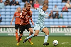 Images Dated 20th October 2012: Clash at the Ricoh Arena: Coventry City vs Notts County (Football League One)