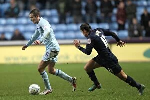 Images Dated 22nd December 2012: Clash at the Ricoh Arena: Coventry City vs Preston North End - Football League One