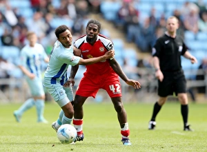 Images Dated 2015 April: Clash at Ricoh Arena: Grant Ward vs Anthony Grant - Sky Bet League One Showdown