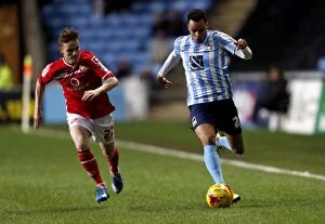 Images Dated 12th January 2016: Clash at Ricoh Arena: Jacob Murphy vs. Liam Kinsella - Sky Bet League One Rivalry