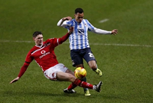 Football Soccer Full Length Prints: Clash at Ricoh Arena: Jacob Murphy vs George Evans - Sky Bet League One Showdown