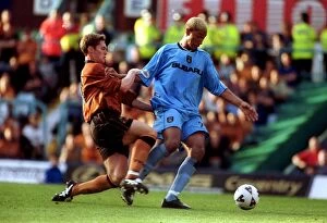 Images Dated 19th August 2001: Clash of Rivals: Coventry City vs. Wolverhampton Wanderers - Jay Bothroyd vs