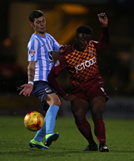 Images Dated 2015: Clash of the Stars: Leigh vs. Lameiras in Sky Bet League One's Bradford City vs