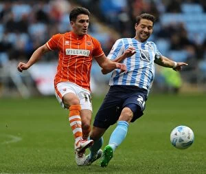 Images Dated 17th October 2015: Clash of the Titans: Coventry City vs. Blackpool - Sky Bet League One (Ricoh Arena)