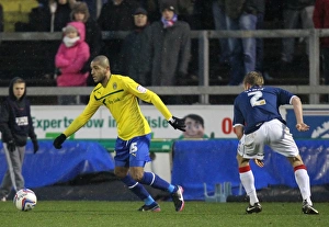 Images Dated 2013 January: Clash of the Titans: Leon Clarke vs