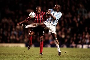 Images Dated 1st January 2001: Clash of Titans: Wanchope vs. Williams - Coventry City vs. Manchester City