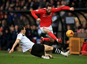 Season 2015-16 Prints: Clash at Vale Park: A Battle of Midfield Titans - Purkiss vs