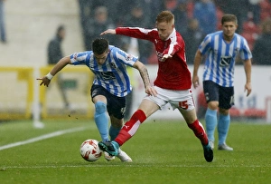 Images Dated 2015 October: Clash of Wings: Brophy vs. Kent in Sky Bet League One - Swindon Town vs. Coventry City