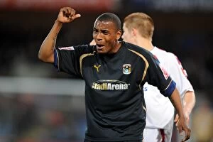 Images Dated 7th April 2009: Clinton Morrison Leads Coventry City in Championship Battle at Selhurst Park (07-04-2009)