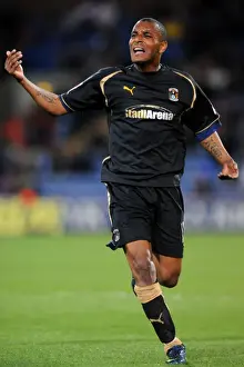 Images Dated 2009 April: Clinton Morrison Leads Coventry City Against Crystal Palace in Championship Showdown at Selhurst Park (07-04-2009)
