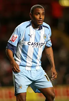 Images Dated 2008: Clinton Morrison Scores the Championship Goal for Coventry City Against Charlton Athletic (09-12-2008)