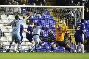 Images Dated 2008: Clinton Morrison Scores First Goal for Coventry City Against Birmingham in Championship Match at St