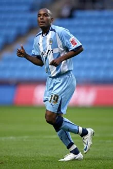 Images Dated 13th August 2008: Clinton Morrison's Goal: Coventry City vs Aldershot Town in Carling Cup Round 1 at Ricoh Arena