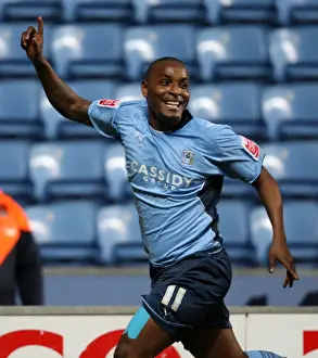 Images Dated 2010 March: Clinton Morrison's Thrilling First Goal: Coventry City vs