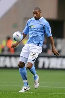 Images Dated 2010 November: Clive Platt in Action for Coventry City against Burnley in the Npower Championship at Ricoh Arena (November 20)