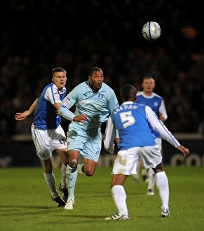 Images Dated 17th December 2011: Clive Platt Charges Forward: Coventry City vs. Peterborough United in Npower Championship Action