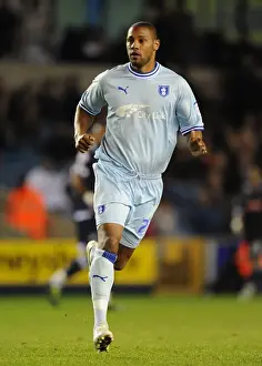Images Dated 1st November 2011: Clive Platt Leads Coventry City Charge Against Millwall in Npower Championship Match at The Den (November 1)