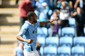 Images Dated 2010 September: Clive Platt's Thrilling Goal: Coventry City vs