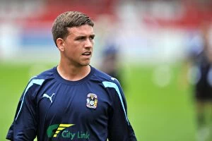 Images Dated 4th August 2012: Cody McDonald Leads Coventry City in Pre-Season Clash at Accrington Stanley's Crown Ground