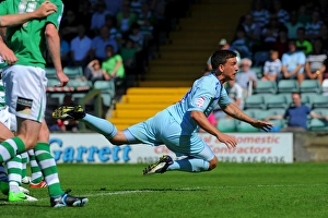 Coventry City V Yeovil Town: Huish Park: 18-08-2012 Prints: Cody McDonald Scores for Coventry City in Npower League One Match against Yeovil Town at Huish Park