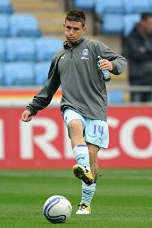 Images Dated 19th November 2011: Cody McDonald Scores the Winning Goal for Coventry City Against West Ham United at Ricoh Arena