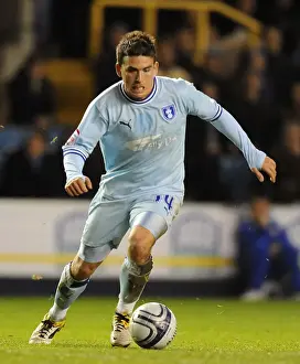 Images Dated 1st November 2011: Cody McDonald Scores the Winning Goal for Coventry City Against Millwall in Npower Championship (1st November 2011)